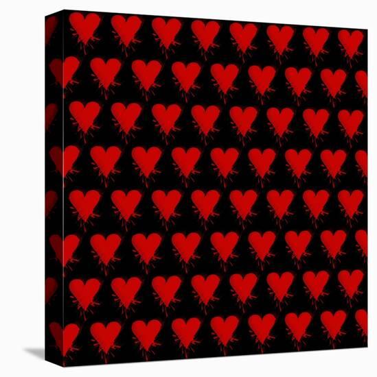 Heart Splatter-Roseanne Jones-Stretched Canvas