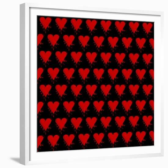 Heart Splatter-Roseanne Jones-Framed Giclee Print