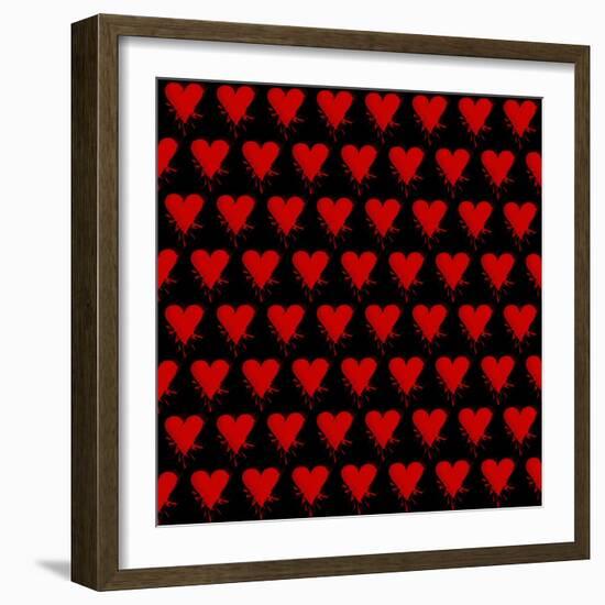 Heart Splatter-Roseanne Jones-Framed Giclee Print