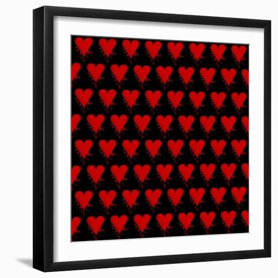 Heart Splatter-Roseanne Jones-Framed Giclee Print