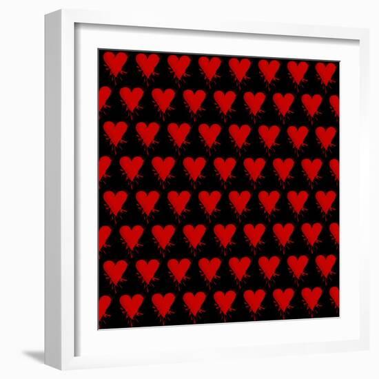 Heart Splatter-Roseanne Jones-Framed Giclee Print