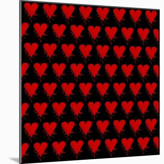 Heart Splatter-Roseanne Jones-Mounted Giclee Print