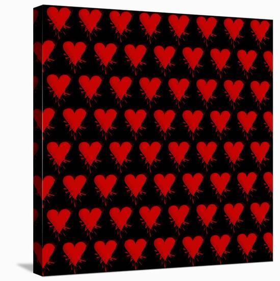 Heart Splatter-Roseanne Jones-Stretched Canvas