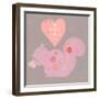 Heart Squirrel-Lola Bryant-Framed Art Print