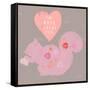 Heart Squirrel-Lola Bryant-Framed Stretched Canvas