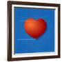 Heart Symbol Like Blueprint Drawing-eriksvoboda-Framed Art Print