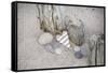 Heart, Tag, Wooden Pole, Stones, Beach, Symbol, Love-Andrea Haase-Framed Stretched Canvas