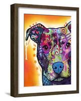 Heart U Pit Bull-Dean Russo-Framed Giclee Print