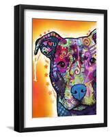 Heart U Pit Bull-Dean Russo-Framed Giclee Print