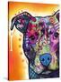 Heart U Pit Bull-Dean Russo-Stretched Canvas