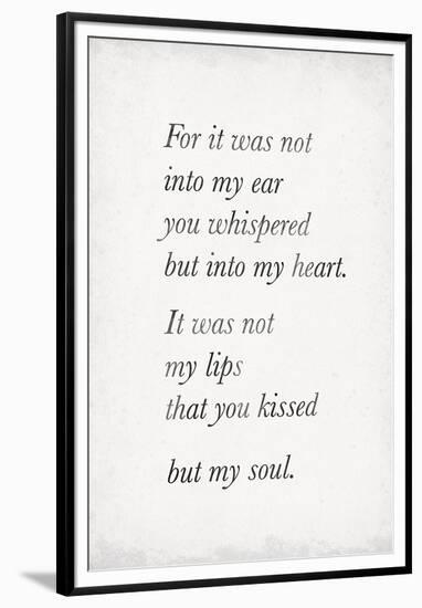 Heart Whispers-The Vintage Collection-Framed Giclee Print