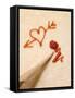 Heart with Arrow, Piping Bag and Ketchup-Eising Studio - Food Photo and Video-Framed Stretched Canvas