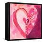 Heart4y    watercolor, heart, painterly-Robbin Rawlings-Framed Stretched Canvas