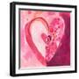 Heart4y    watercolor, heart, painterly-Robbin Rawlings-Framed Art Print