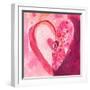 Heart4y    watercolor, heart, painterly-Robbin Rawlings-Framed Art Print