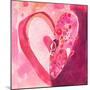 Heart4y    watercolor, heart, painterly-Robbin Rawlings-Mounted Art Print