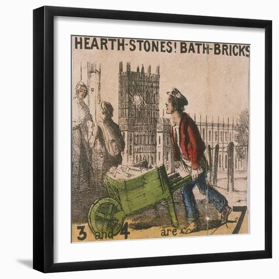 Hearth-Stones! Bath-Bricks!, Cries of London, C1840-TH Jones-Framed Giclee Print