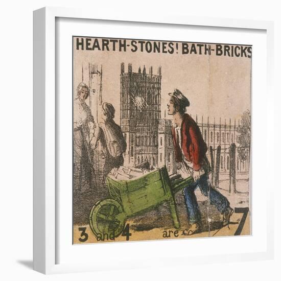 Hearth-Stones! Bath-Bricks!, Cries of London, C1840-TH Jones-Framed Giclee Print