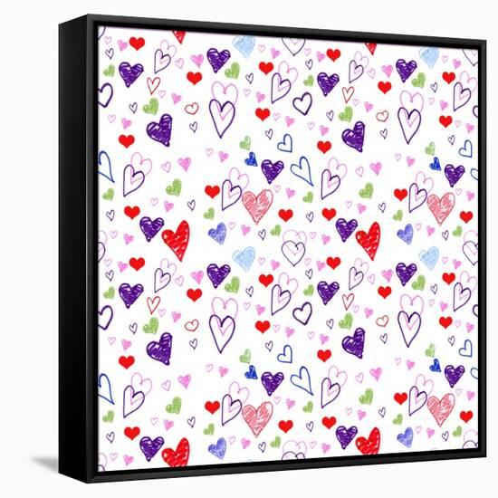 Hearts 1-Valarie Wade-Framed Stretched Canvas