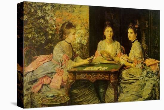 Hearts are Trumps-John Everett Millais-Stretched Canvas