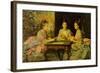 Hearts are Trumps-John Everett Millais-Framed Art Print