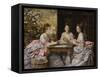 Hearts are Trumps-John Everett Millais-Framed Stretched Canvas