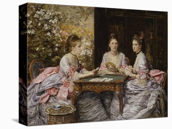 Hearts are Trumps-John Everett Millais-Stretched Canvas