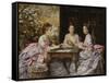 Hearts are Trumps-John Everett Millais-Framed Stretched Canvas