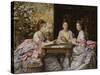 Hearts are Trumps-John Everett Millais-Stretched Canvas