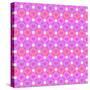 Hearts Bubbles Pattern on White Background-amovita-Stretched Canvas