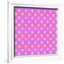 Hearts Bubbles Pattern on White Background-amovita-Framed Art Print