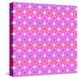 Hearts Bubbles Pattern on White Background-amovita-Stretched Canvas