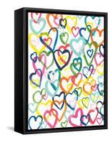 Hearts In Multiples-Bronwyn Baker-Framed Stretched Canvas