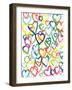 Hearts In Multiples-Bronwyn Baker-Framed Art Print