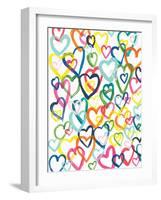 Hearts In Multiples-Bronwyn Baker-Framed Art Print