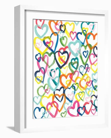 Hearts In Multiples-Bronwyn Baker-Framed Art Print