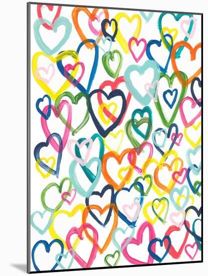 Hearts In Multiples-Bronwyn Baker-Mounted Art Print