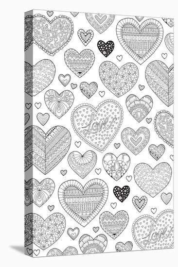 Hearts on Hearts-Hello Angel-Stretched Canvas