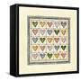 Hearts Patchwork-Robin Betterley-Framed Stretched Canvas