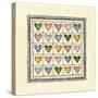 Hearts Patchwork-Robin Betterley-Stretched Canvas