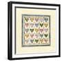 Hearts Patchwork-Robin Betterley-Framed Premium Giclee Print