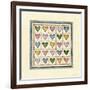 Hearts Patchwork-Robin Betterley-Framed Giclee Print