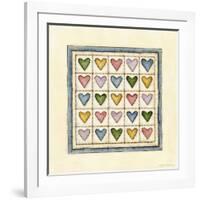 Hearts Patchwork-Robin Betterley-Framed Giclee Print