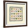 Hearts Patchwork-Robin Betterley-Framed Giclee Print