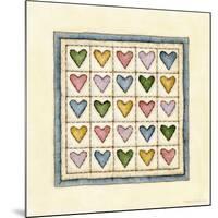 Hearts Patchwork-Robin Betterley-Mounted Giclee Print