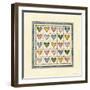 Hearts Patchwork-Robin Betterley-Framed Giclee Print