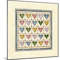 Hearts Patchwork-Robin Betterley-Mounted Giclee Print