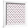 Hearts Seamless Pattern. Cute Doodle Hearts.-Bubushonok-Framed Art Print