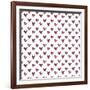 Hearts Seamless Pattern. Cute Doodle Hearts.-Bubushonok-Framed Art Print