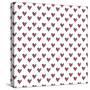 Hearts Seamless Pattern. Cute Doodle Hearts.-Bubushonok-Stretched Canvas